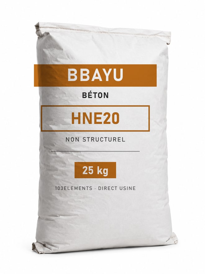Sac de béton Bbayu HNE20, 25 kg